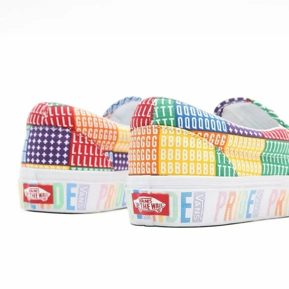 VANS Pride Classic Low Womens Slip-on Shoes Multicolor VN0A33TB3WJ1 NEW Sz 8.5 - Picture 7 of 7